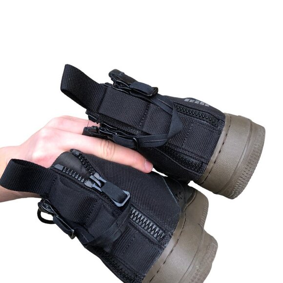 2017 Nike Air Force 1 Mid Black Dark Hazel Size 11 Black - Picture 10 of 16